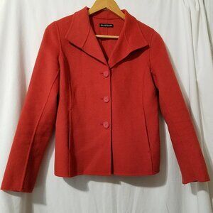 Alexandra Bartlett 100% Wool Blazer – Women’s XS – Orange – Excellent Pre-Owned!